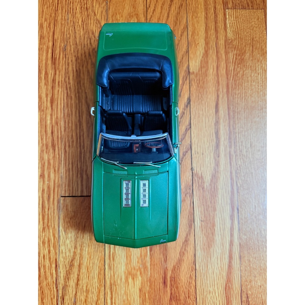 ERTL 1969 Chevrolet Camaro SS Convertible Diecast Model Car Green 1:18 Scale Rep